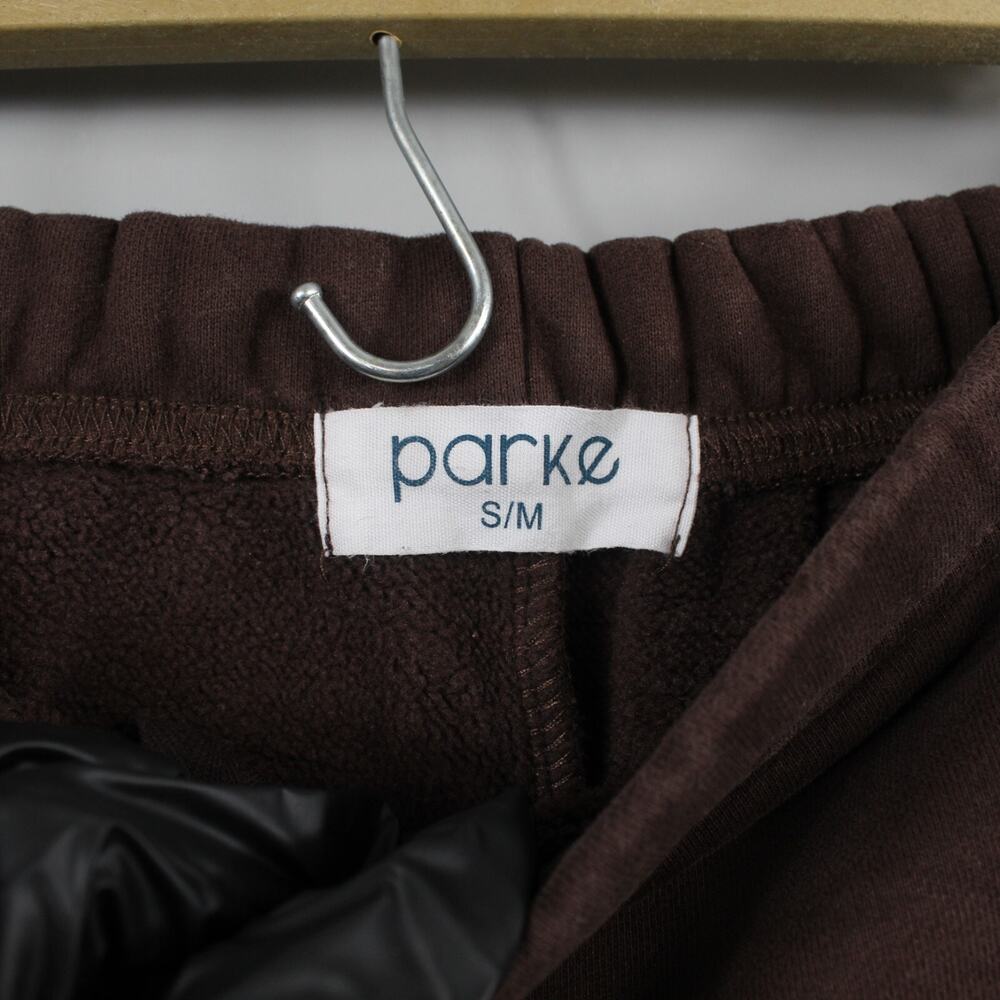 Parke Official Jogger Women S/M Unisex Sweats in Chocolate Travel Casual Relaxed - Picture 8 of 14